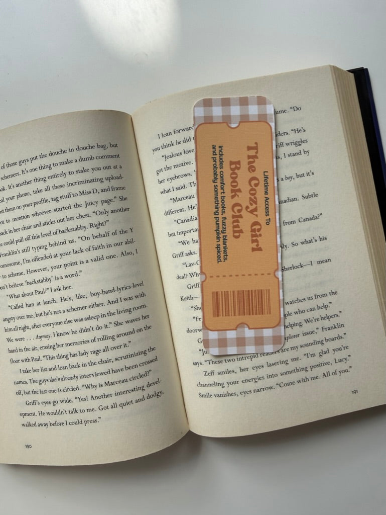 Limited Access Book Club Linen Bookmark