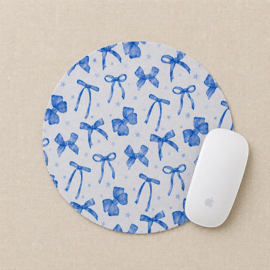 Blue Blow Mouse Pad