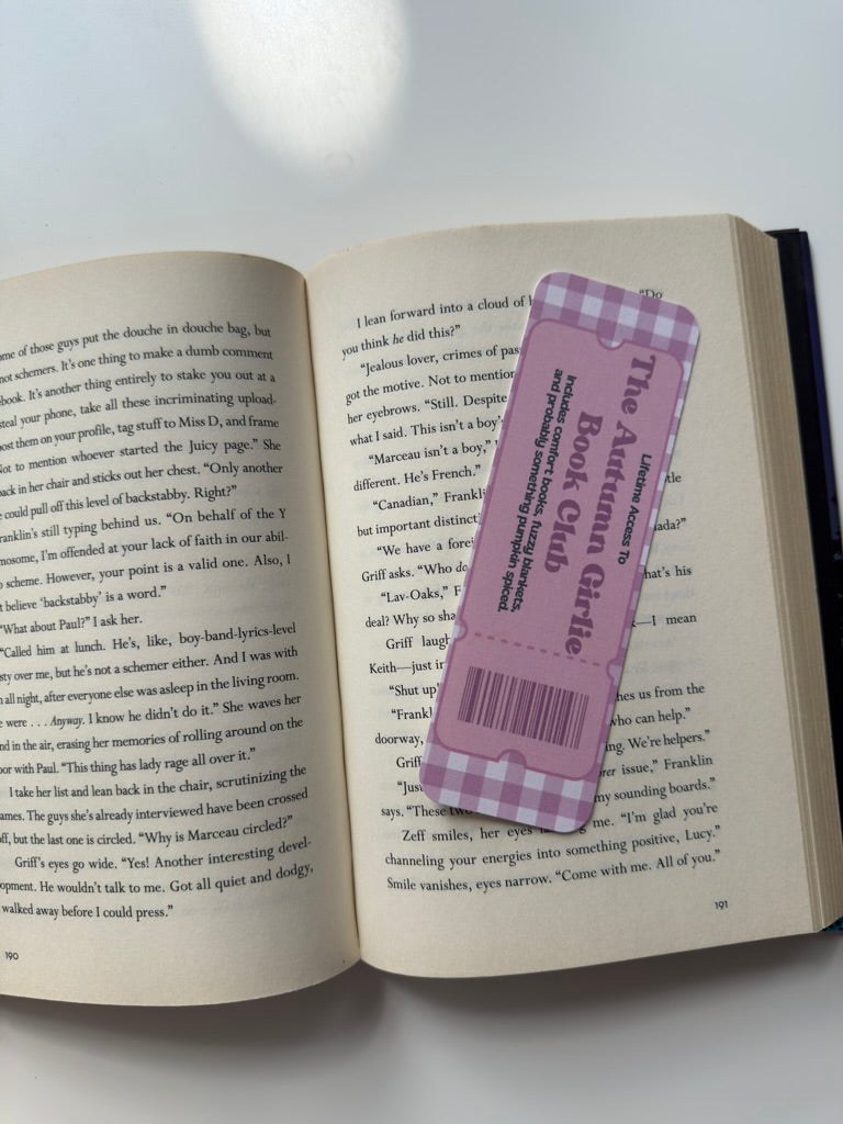 Limited Access Book Club Linen Bookmark