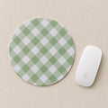 Sage Gingham Mouse Pad
