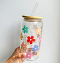 Verre Pastel à Fleurs