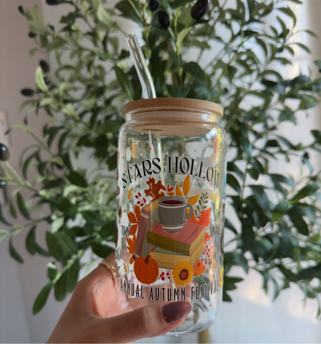 Stars Hallow Inspired Glass Cup