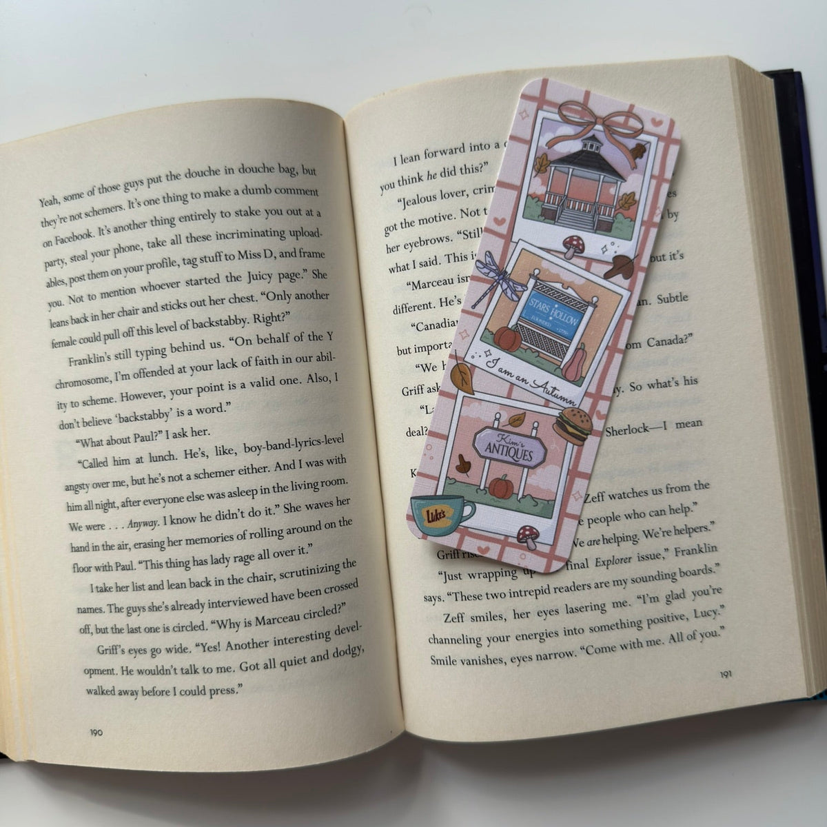Gilmore Girls Linen Bookmark