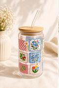 Tasse en verre Cottage Patchwork