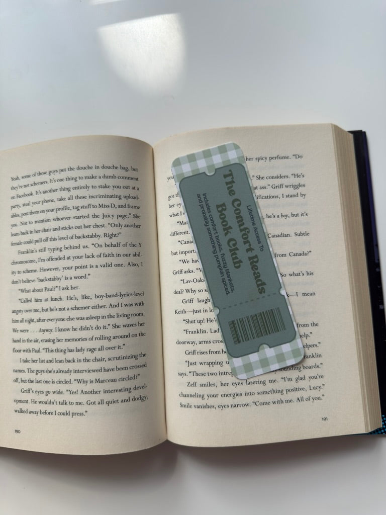 Limited Access Book Club Linen Bookmark