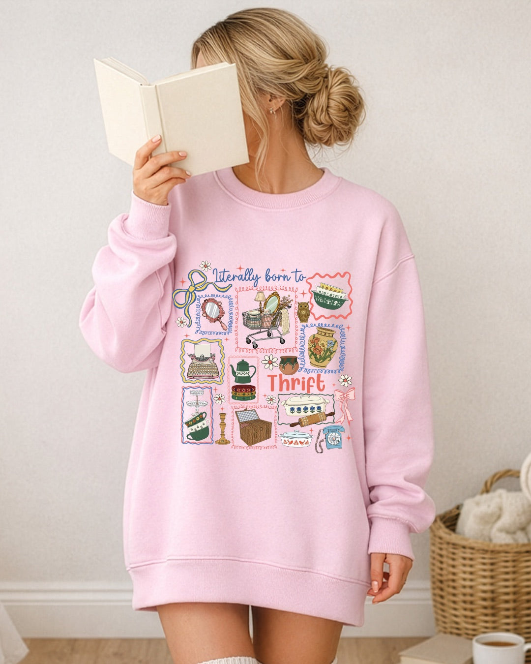 Mentally Born to Thrift Crewneck