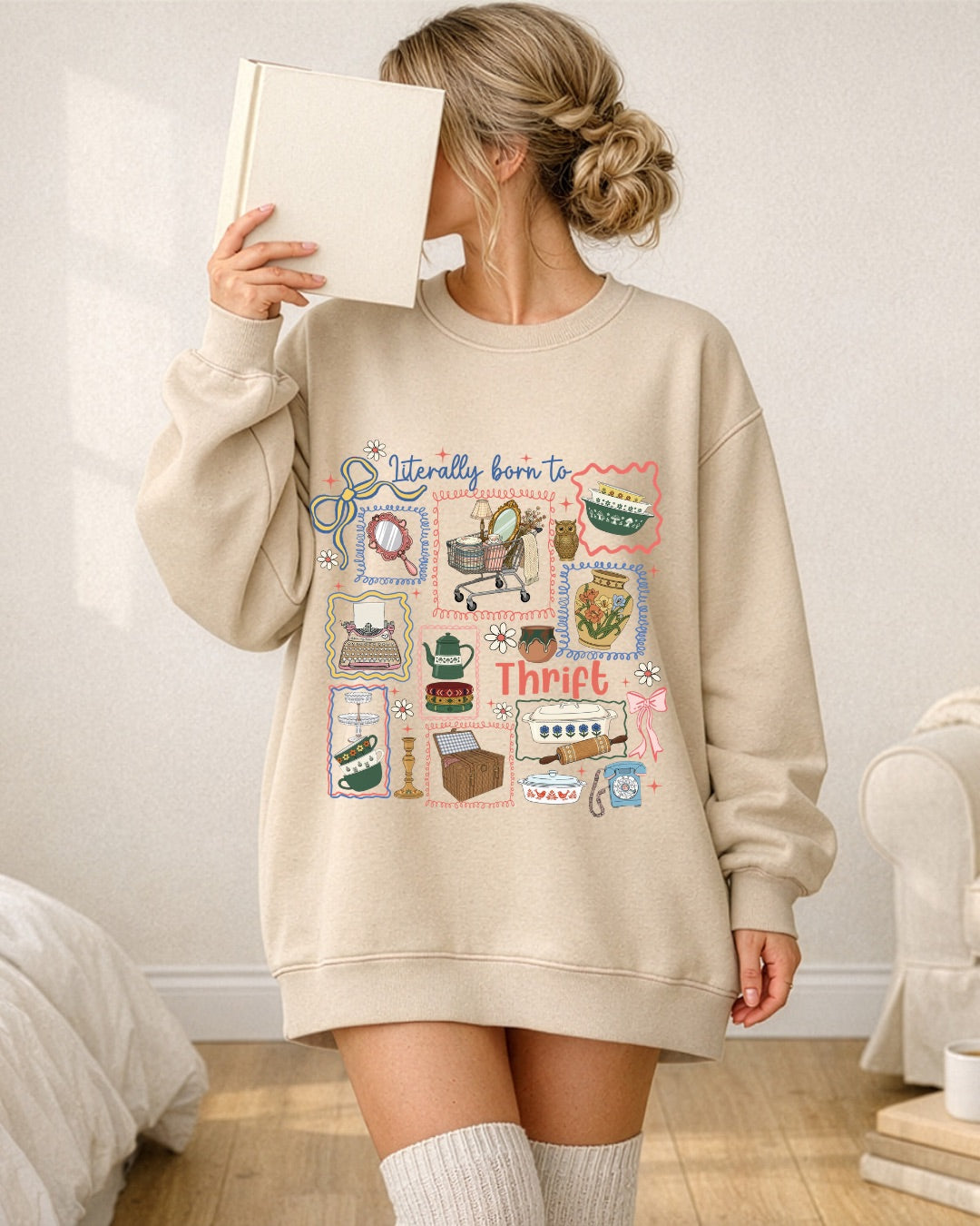 Mentally Born to Thrift Crewneck