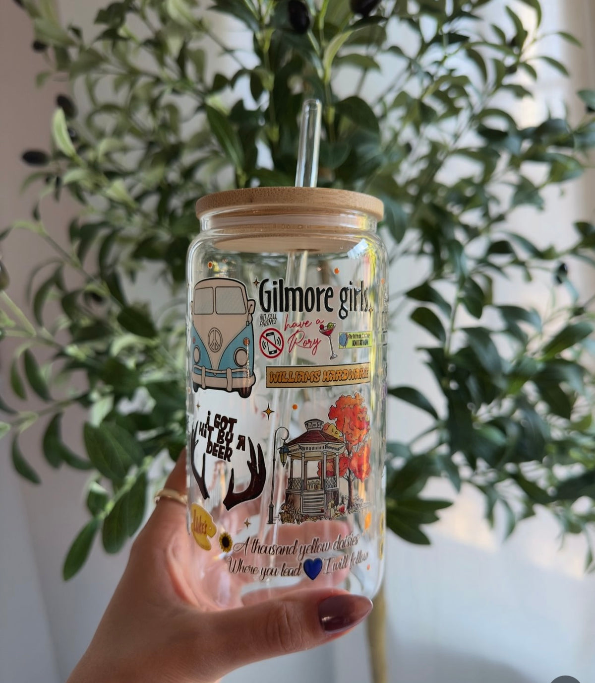 Stars Hallow Inspired Glass Cup
