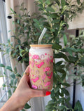 Pink Rodeo Glass Cup