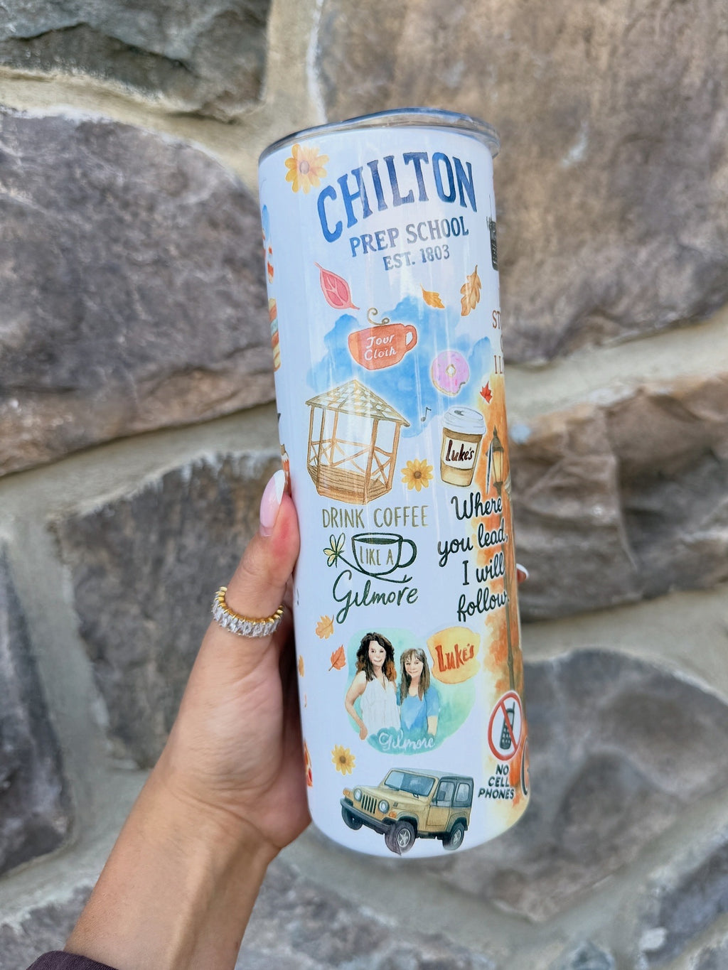 Gobelet de voyage inspiré de Stars Hollow