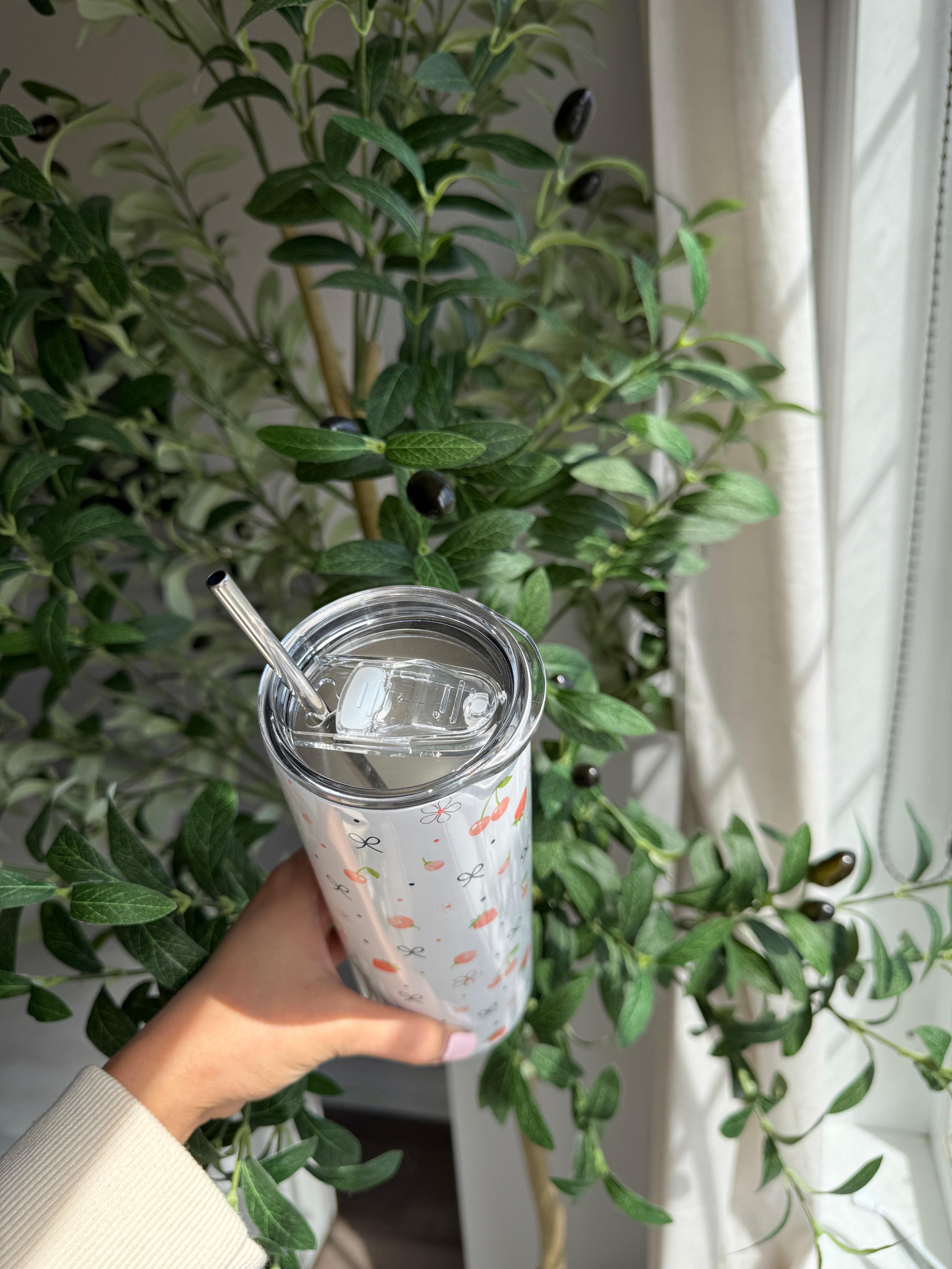 Berry Bloom Travel Tumbler