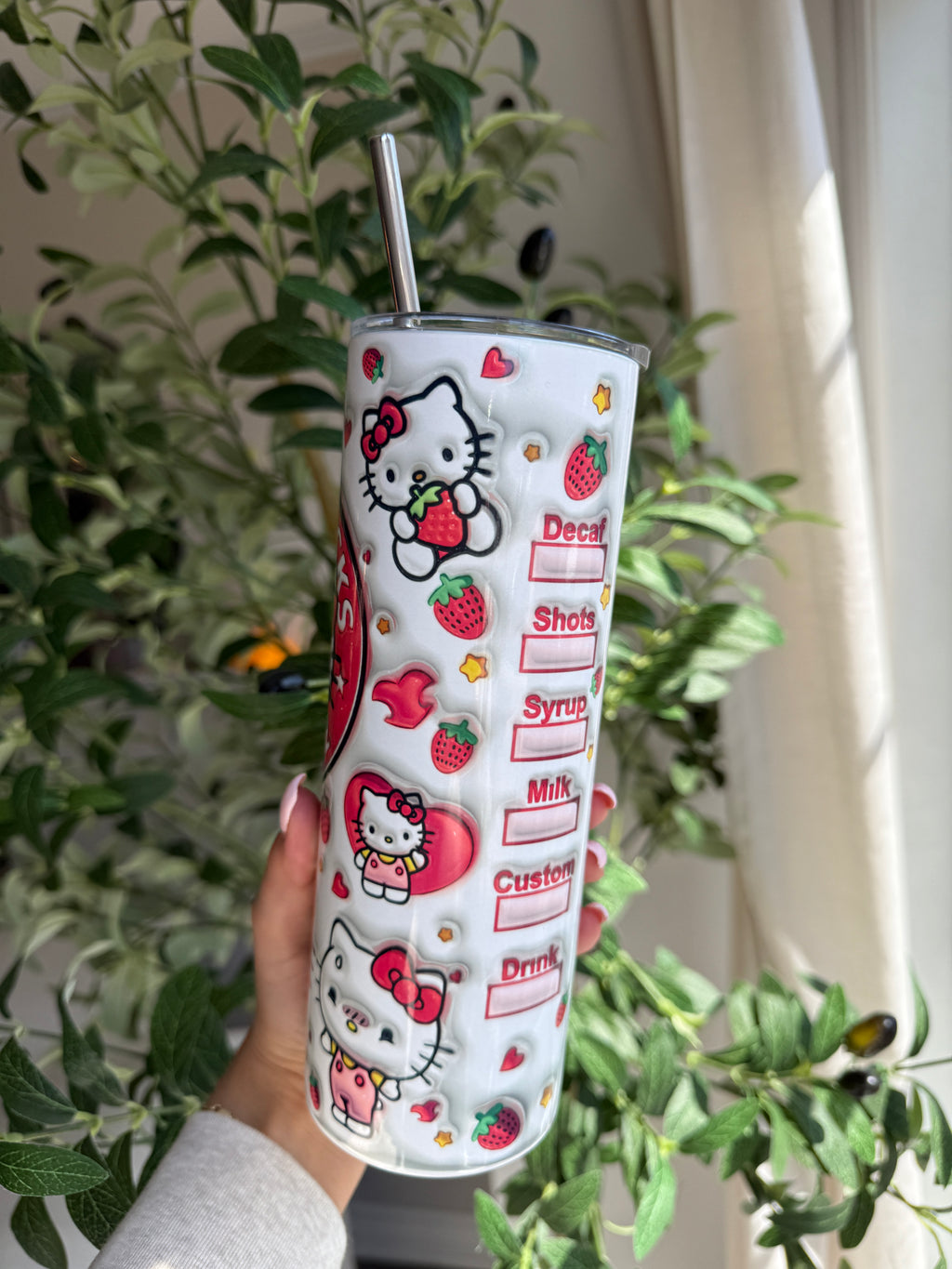 Hello Kitty Inspired Travel Tumbler