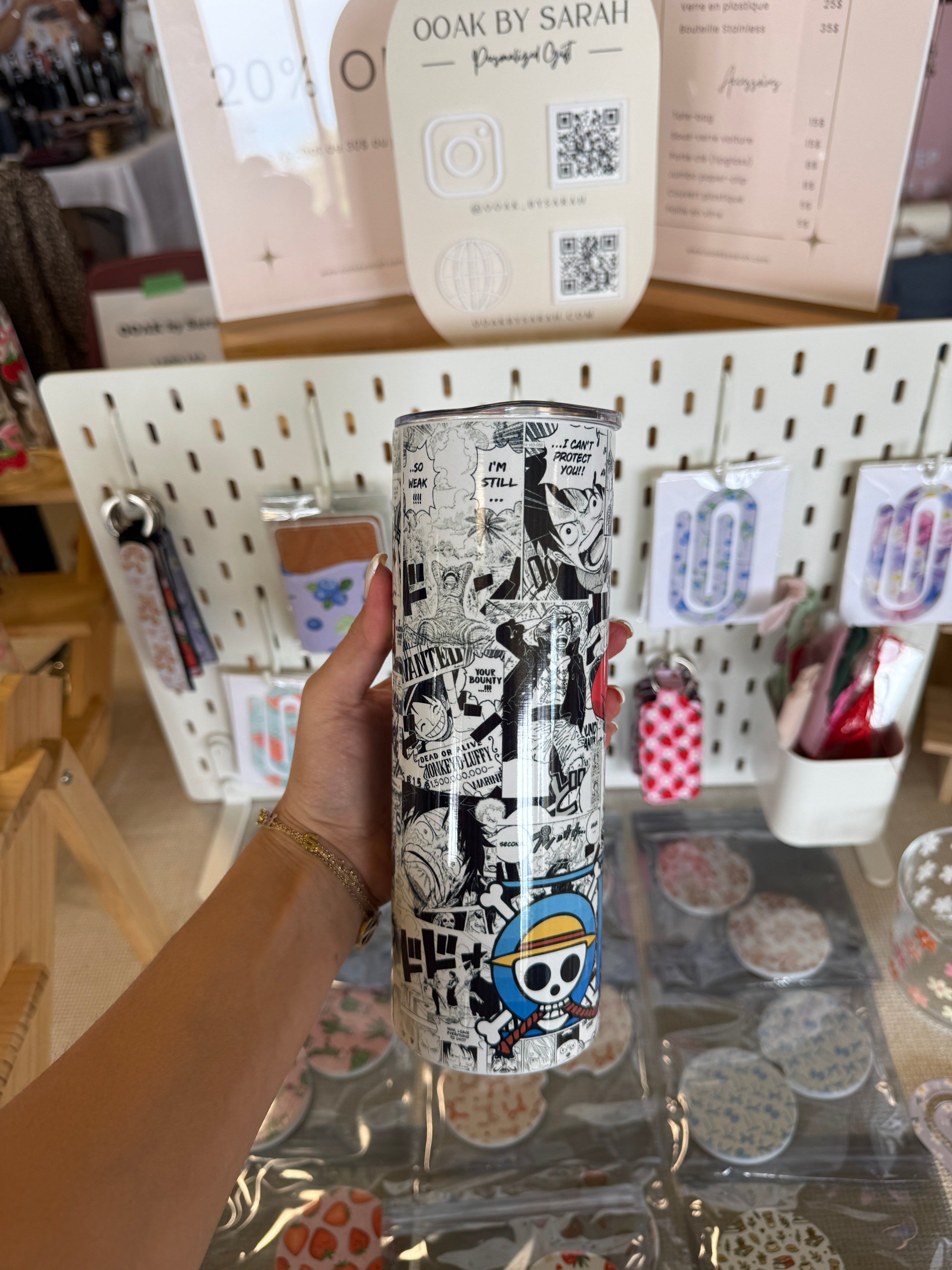 Gobelet de voyage pour l'anime One Piece