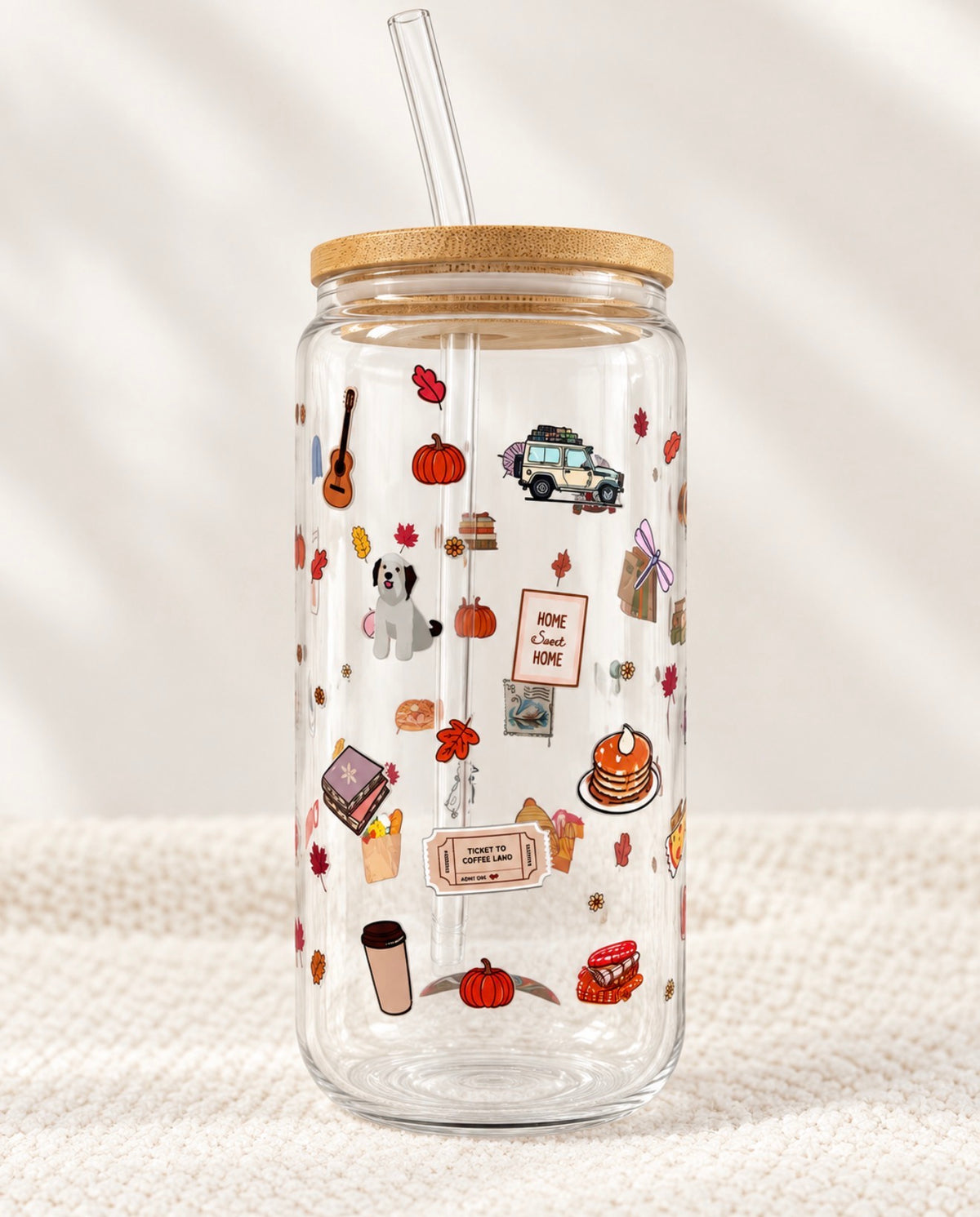 Fall Road Trip Gilmore Girls Inspired Glass Cup
