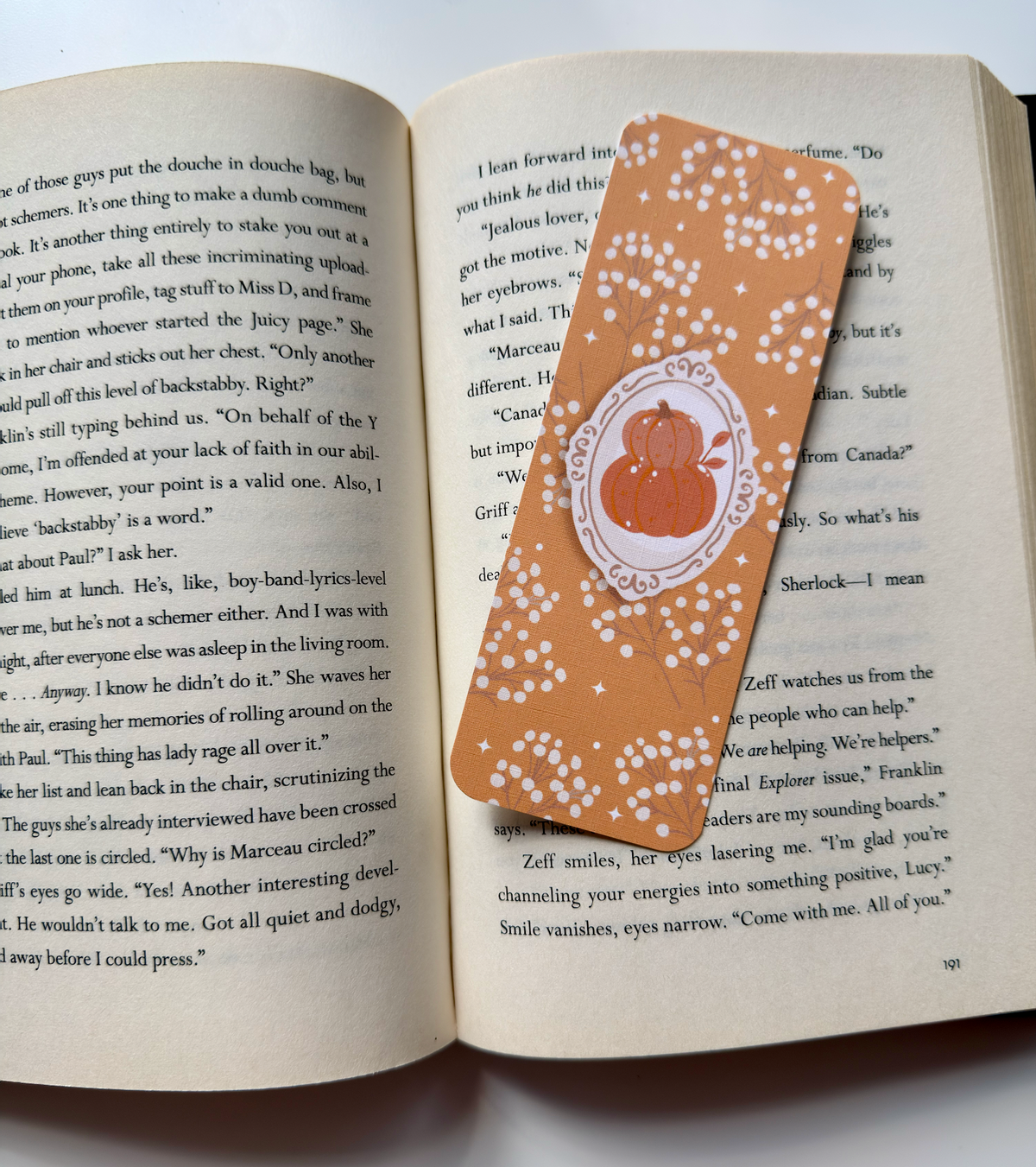 Cozy Autumn Bookmark