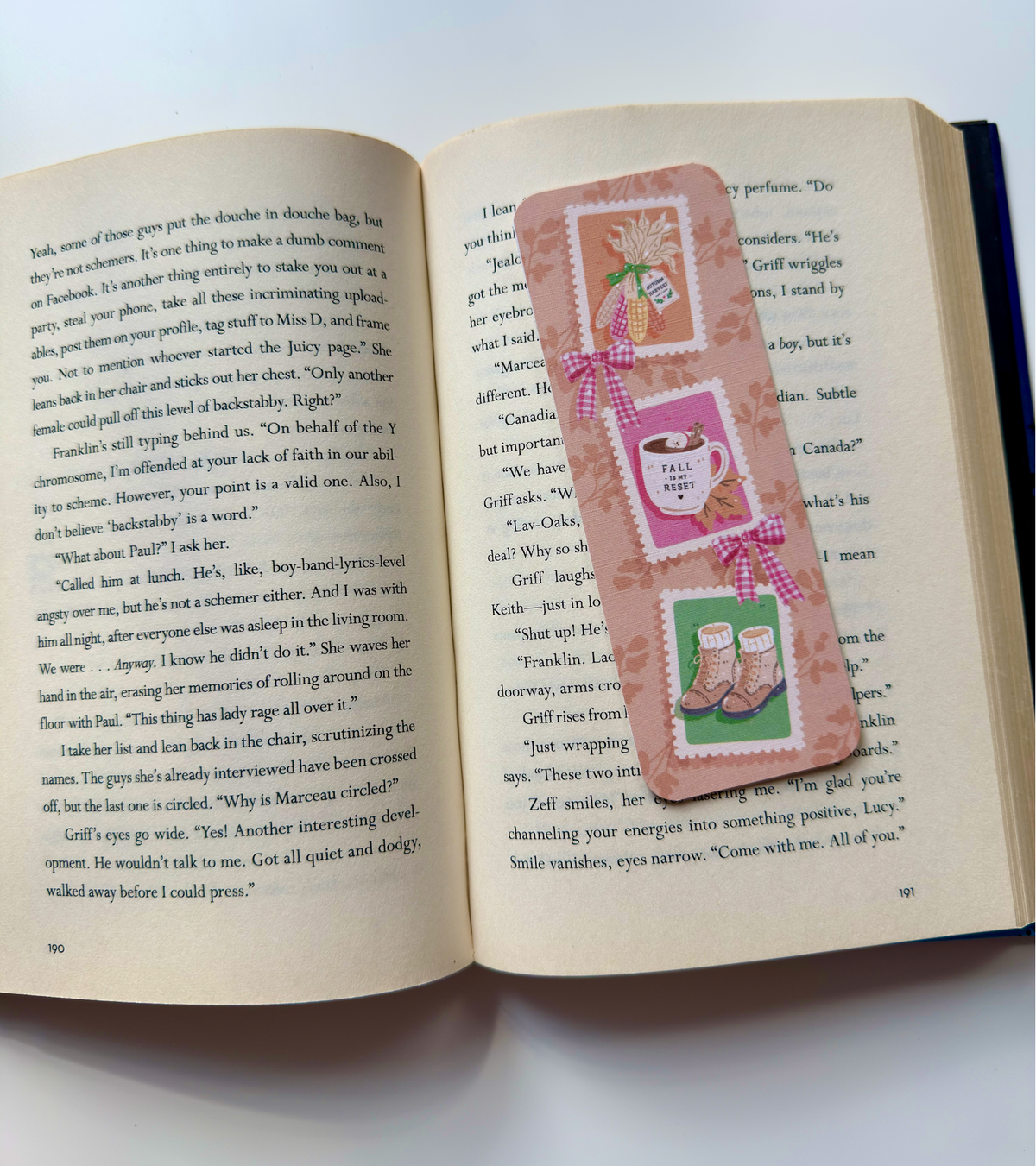 Harvest Market Linen Bookmark
