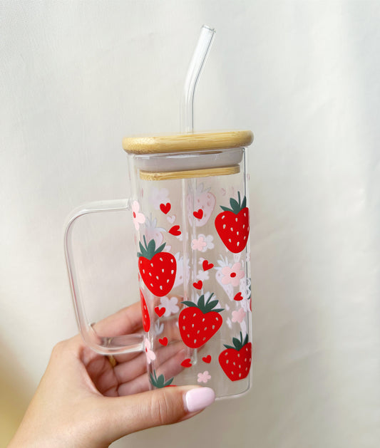 STRAWBERRY SQUARE MUG