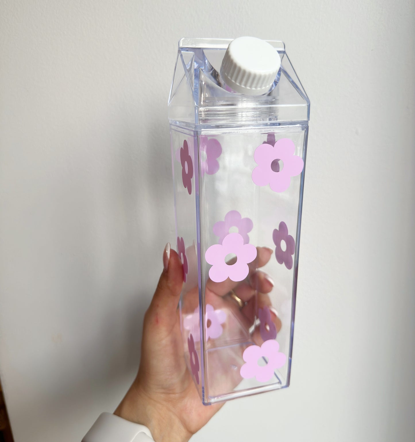 MILK CARTON RETRO FLOWERS