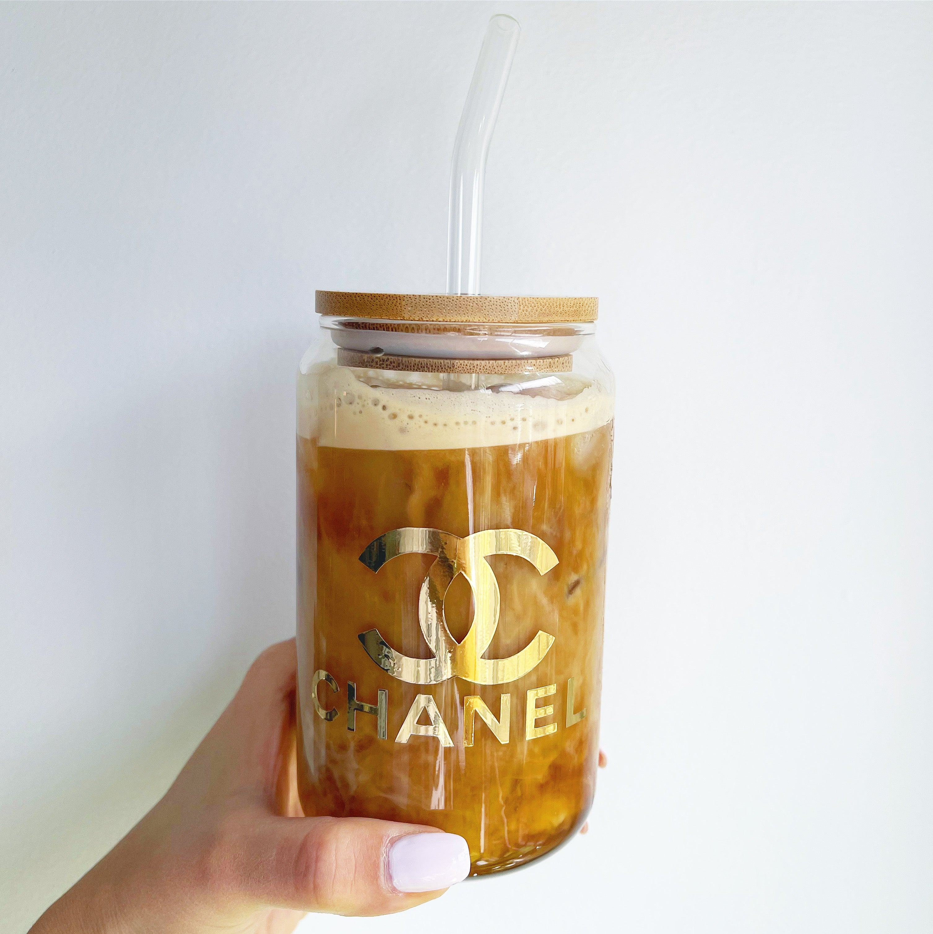 Chanel glass discount cup