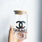 CHANEL INSPIRED GLASS CUP