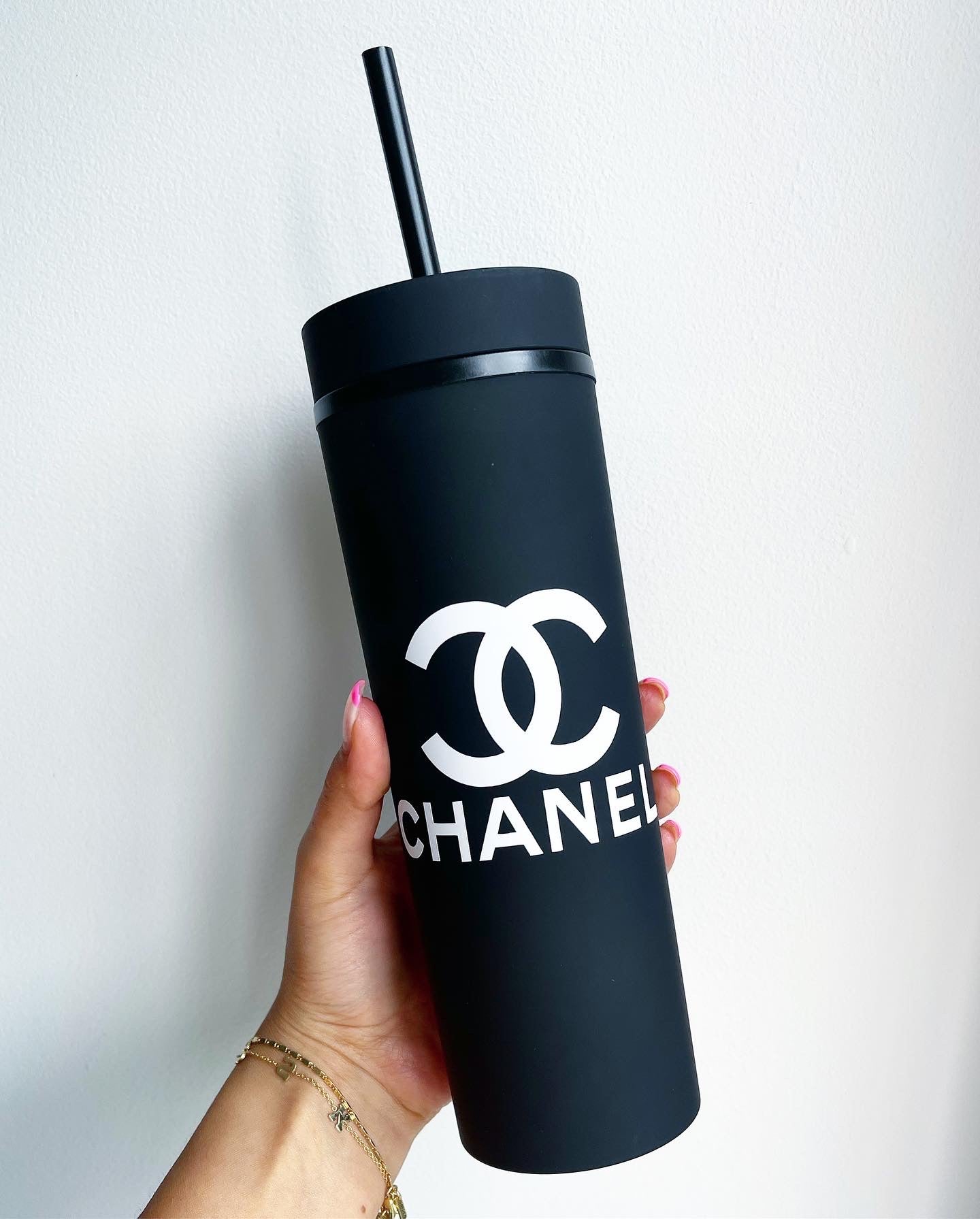 CHANEL BLACK TUMBLER