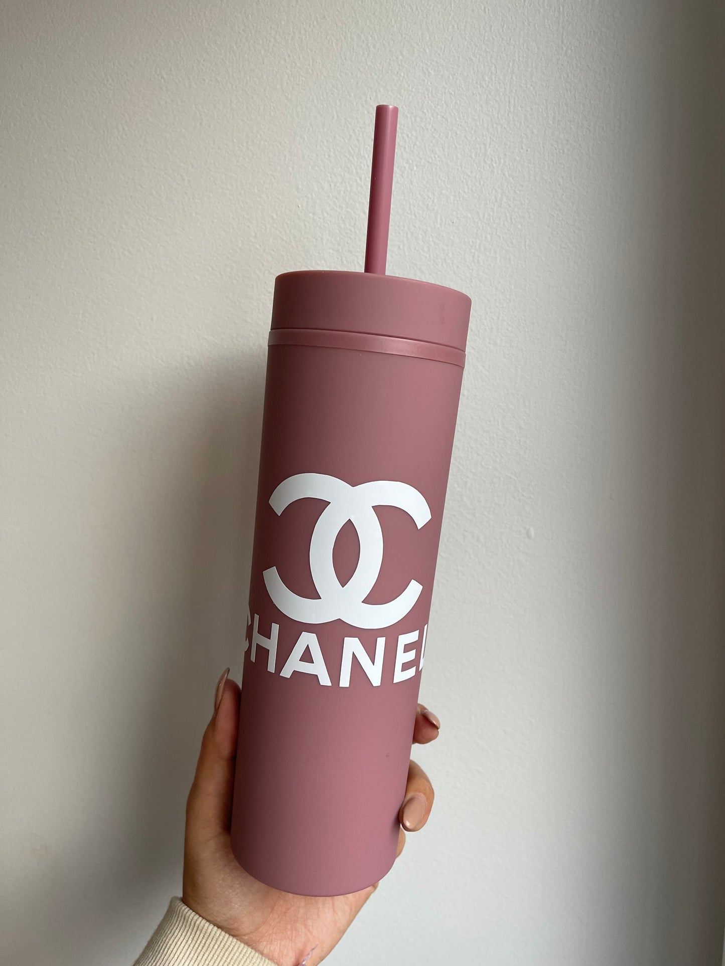 CHANEL DUSTY PINK TUMBLER