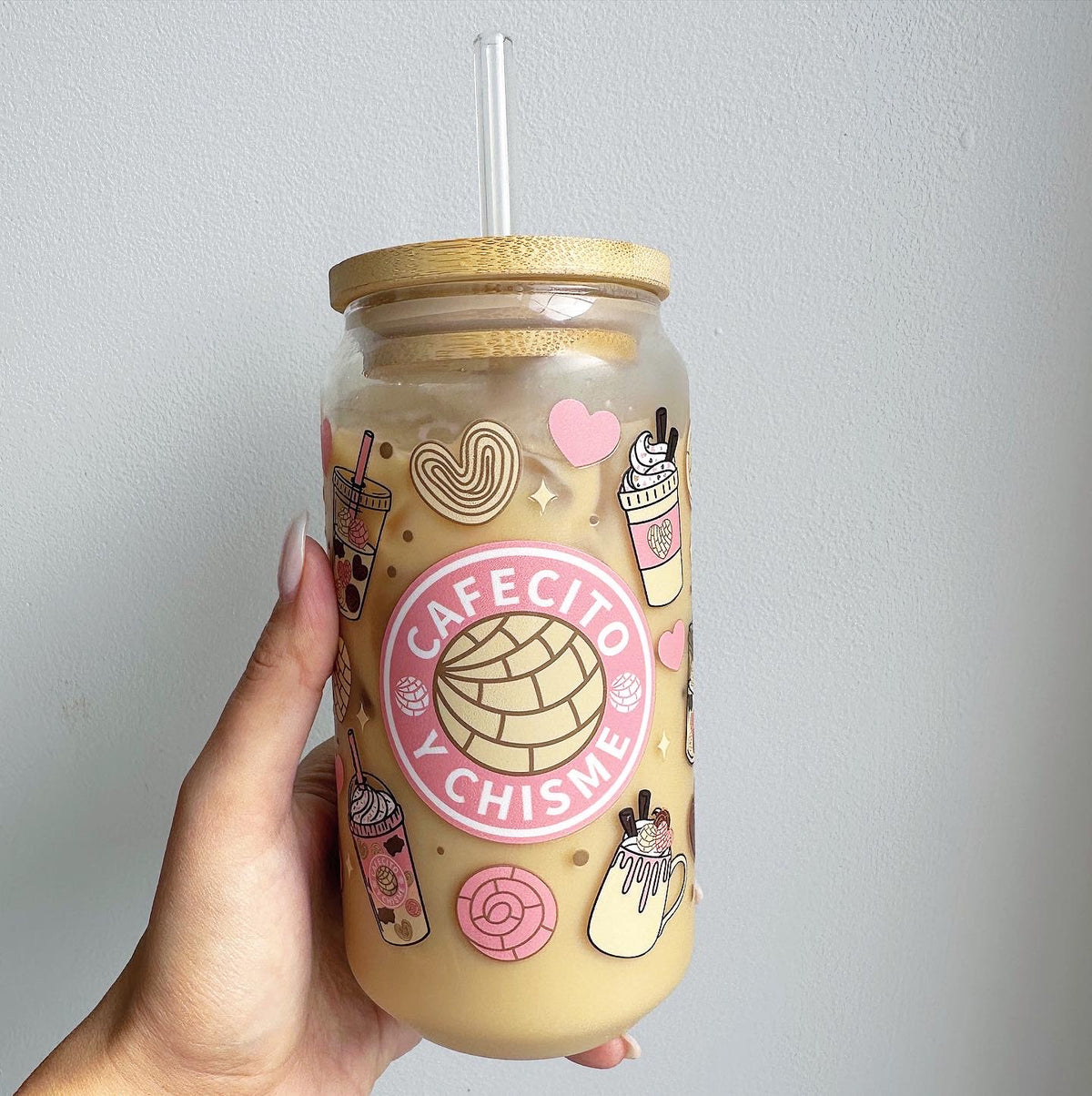 Tasse en verre Cafecito Y Chisme