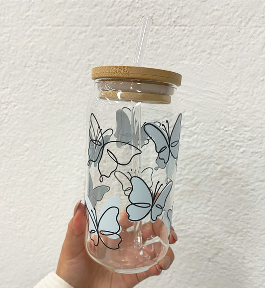 DOUBLE BUTTERFLIES GLASS