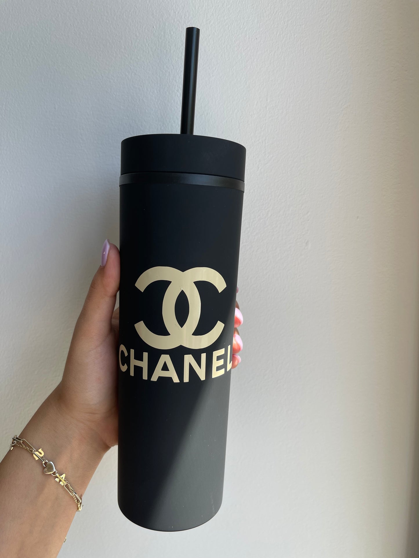 CHANEL BLACK TUMBLER